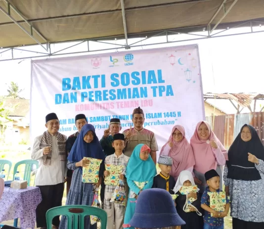 Komunitas Temen Ibu Peringati Tahun Baru Hijriyah Gandeng LAZDAI PEDULI Resmikan TPA Al-Asr Di Sabah Balau