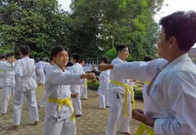Bangun Jiwa Satria Siswa, SMPIT Daarul ‘Ilmi Rutin Latihan Karate