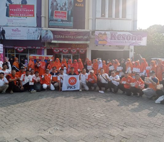 PKS Kota Bandar Lampung Menggelar Senam Bersama dan Pemeriksaan Kesehatan Gratis untuk Masyarakat