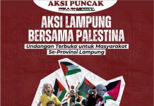 Masyarakat Lampung Bersatu dalam Aksi Solidaritas untuk Palestina