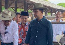 Ahmad Mufti Salim Dampingi Anies Baswedan Kunjungi Peternak Sapi di Lampung Tengah