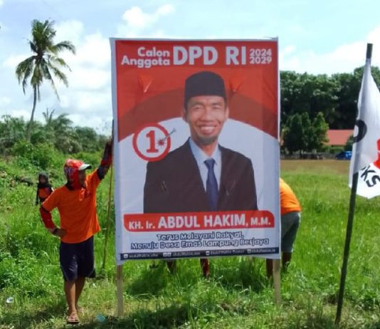 Dukungan Masyarakat Lampung: Baliho Abdul Hakim Marak di Mesuji Baliho Abdul Hakim