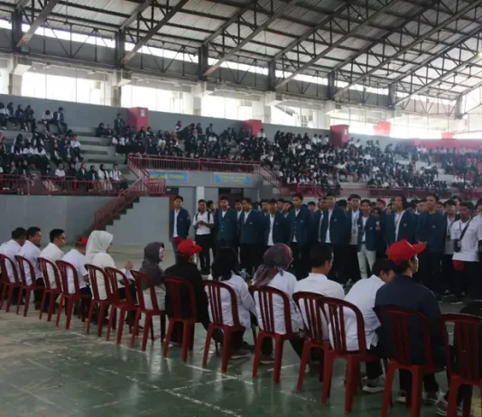 Pemkab Lampung Selatan Sambut Kehadiran Mahasiswa KKN Unila di GOR Way Handak Mahasiswa KKN Unila