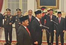 Presiden Jokowi Lantik Hadi Tjahjanto sebagai Menko Polhukam dan AHY sebagai Menteri ATR/BPN Presiden Jokowi