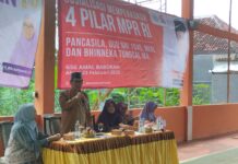 Ratusan Emak-Emak di Pesawaran Antusias Ikuti Sosialisasi 4 Pilar Bareng Almuzammil Yusuf