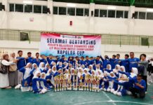 Tim Drumband SD Islam Terpadu Madani Tubaba Angkat Piala Juara Umum di Kapolda Cup 2025