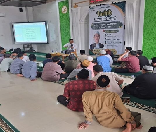 IKADI Lampung Selatan Gelar Tarhib Ramadhan di Masjid Al-Muttaqin Natar, Ajak Jamaah Persiapkan Amal Terbaik
