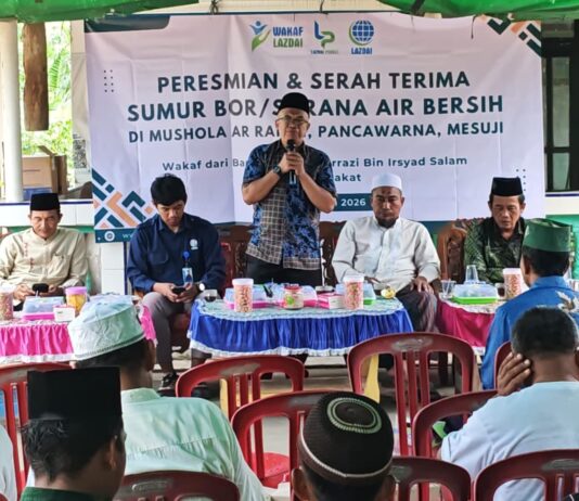 LAZDAI Resmi Serahterimakan Sumur bor dan Sarana Air Bersih untuk masyarakat desa pencawarna