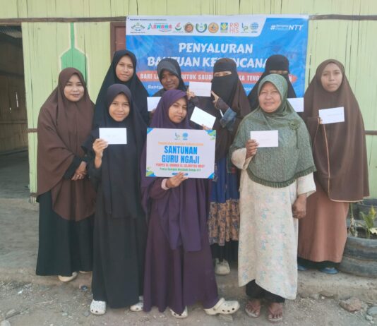 Masyarakat Lampung Salurkan Santunan untuk Guru Ngaji Terdampak Gempa di NTT melalui LAZDAI